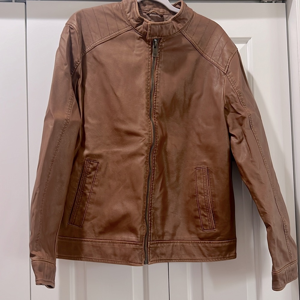 Men’s faux leather jacket